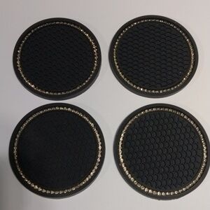 Set Of 4-Bling Car Cup Holder Coaster NWT